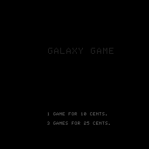 Galaxy Game (1971) Title screen