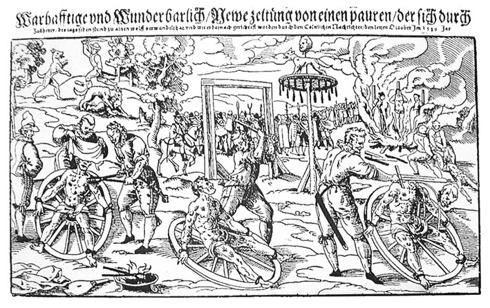 Historische prent van de weerwolf van Bedburg