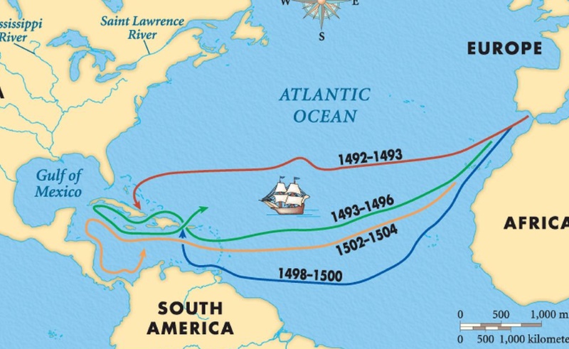 Amerigo Vespucci route