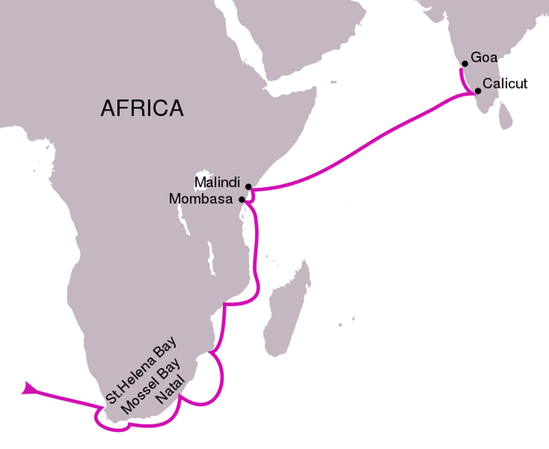 Vasco da Gama route