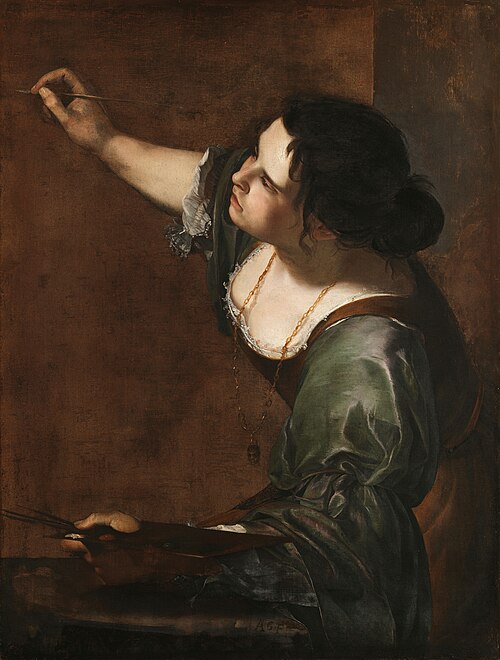Zelfportret als Allegorie van de Schilderkunst Artemisia Gentileschi