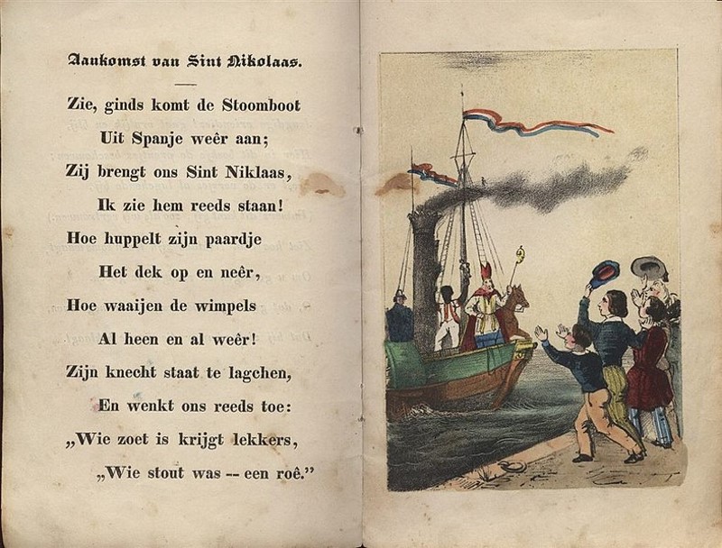 Sint Nikolaas en zijn knecht uit spanje