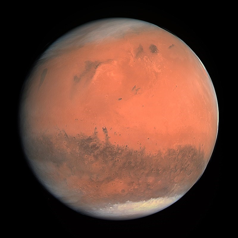 mars temperatuur verschillen