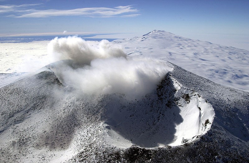 Mount Erebus - vulkaan op antartica
