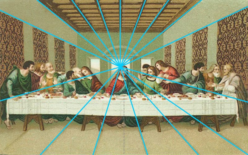 perfect perspectief van schilderij