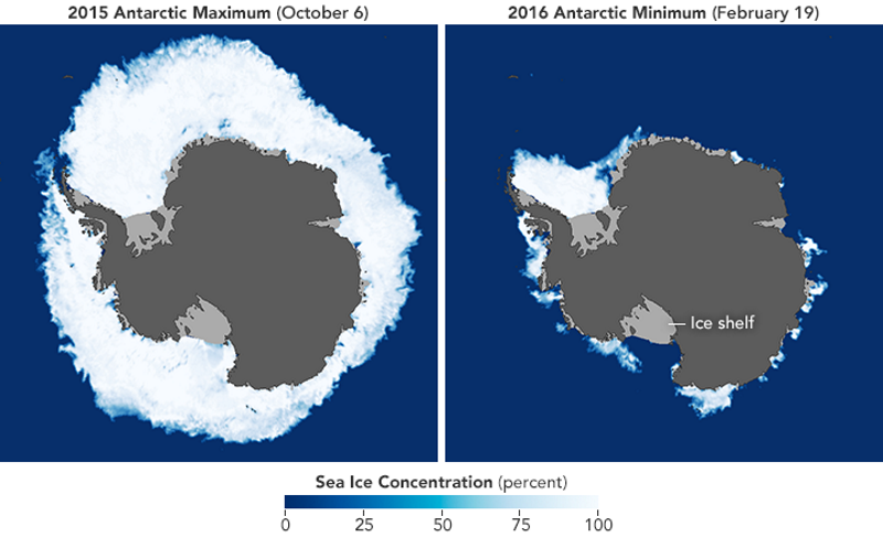 verschil tussen zomer en winter op antartica