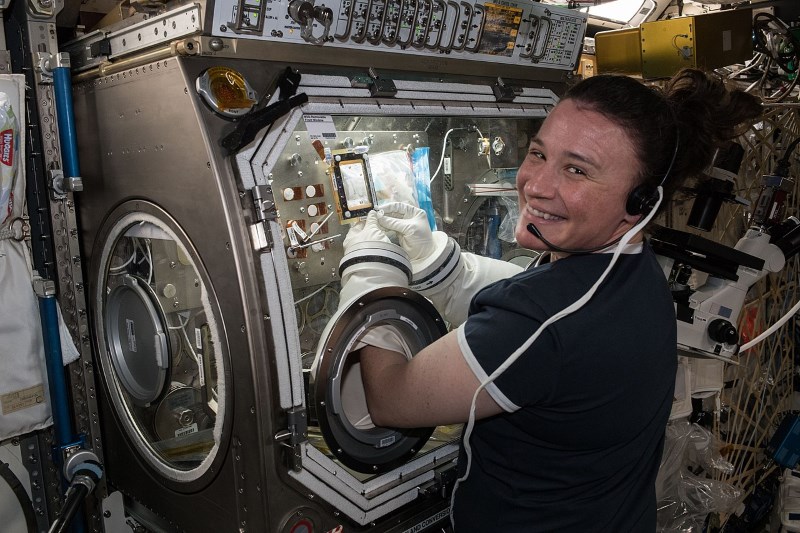experimenten aan boord van iss