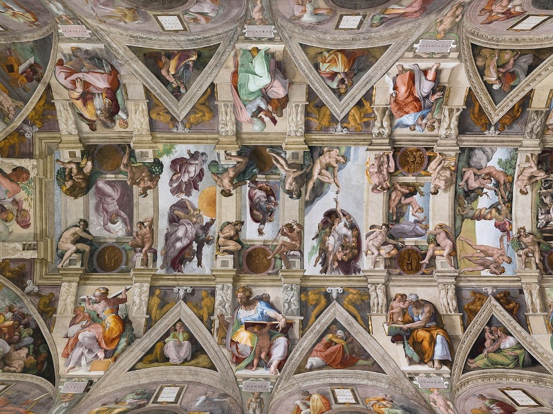 plafond van de Sixtijnse Kapel