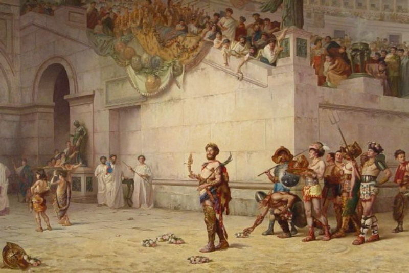 commodus als gladiator