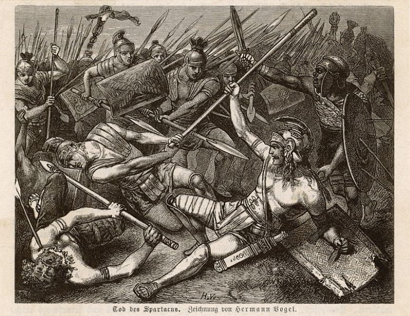 dood van spartacus