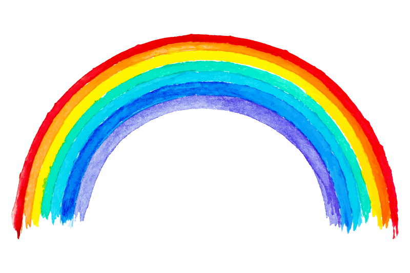 kleuren van de regenboog