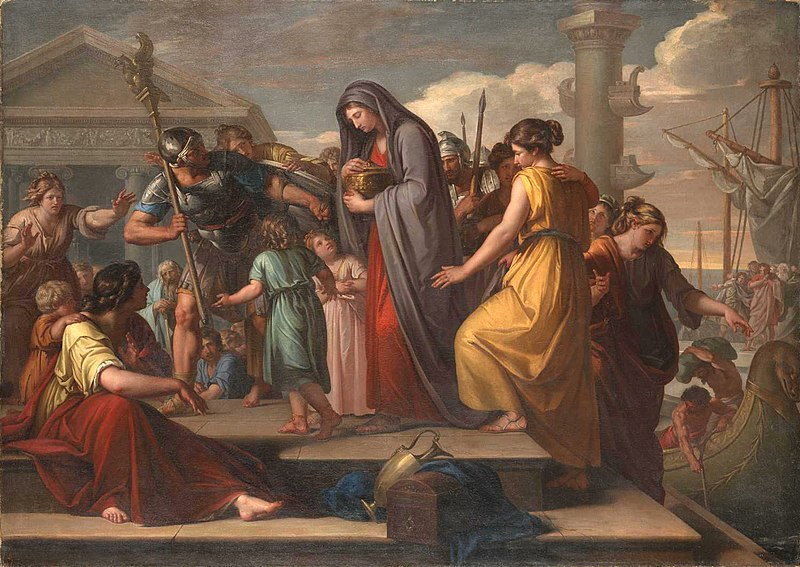 agrippina met as van haar man