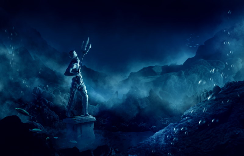 poseidon standbeeld