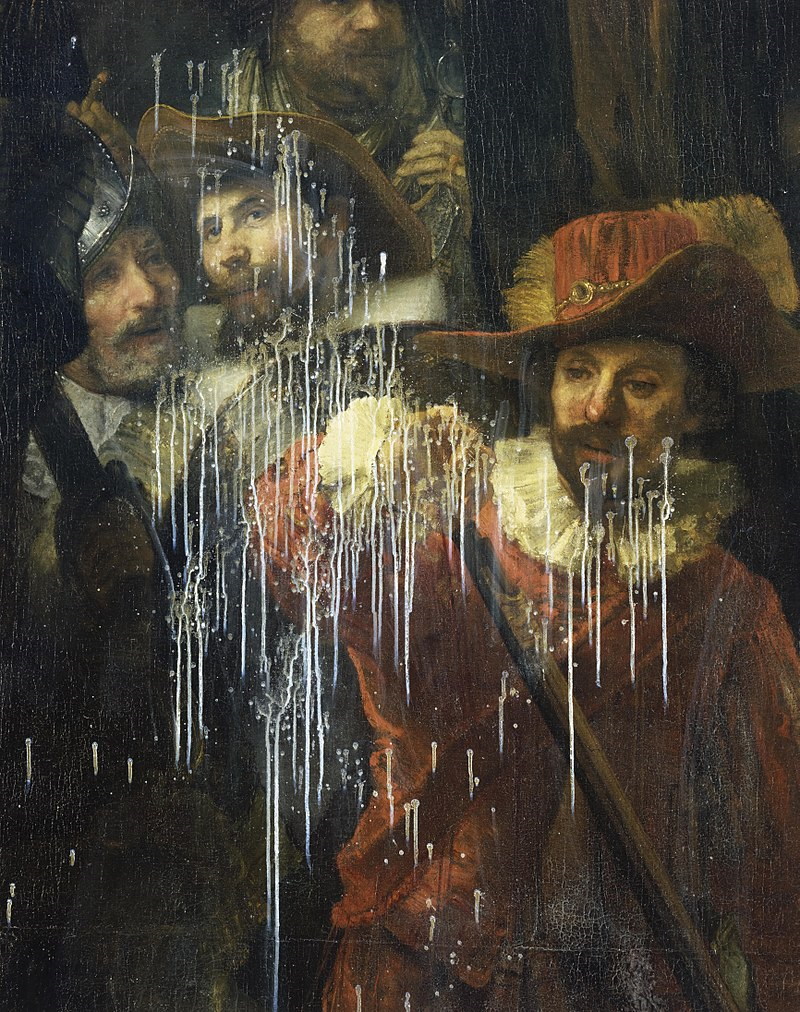 beschadiging schilderij
