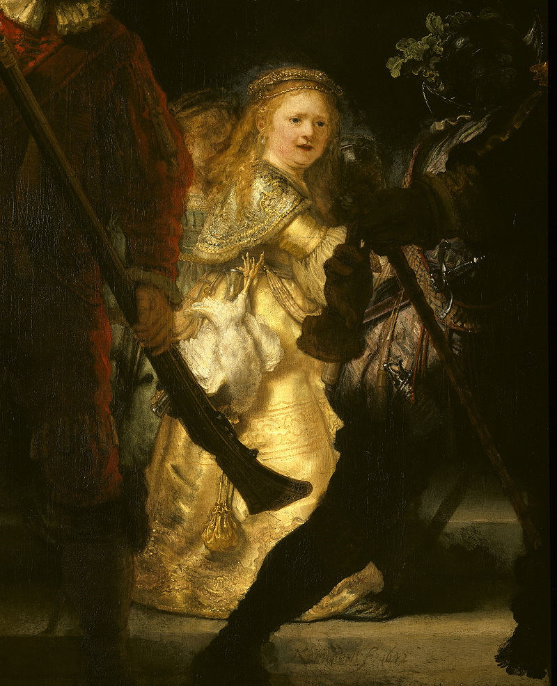 meisje in het schilderij