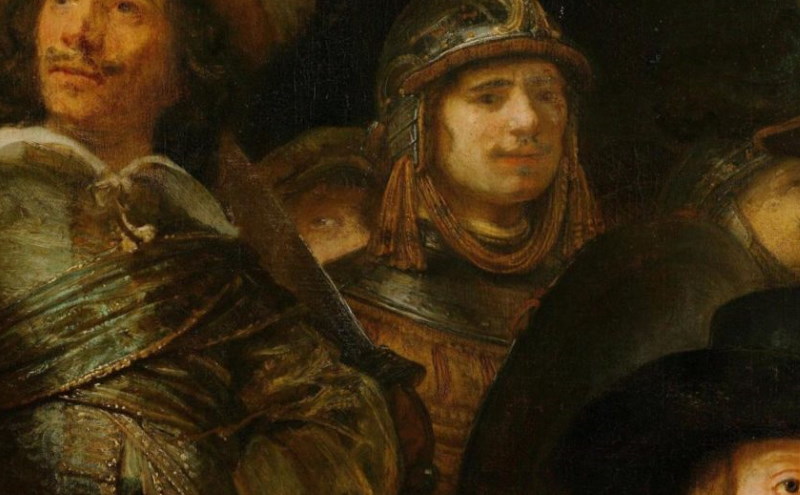 rembrandt in het schilderij