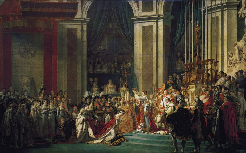 De kroning van Napoleon