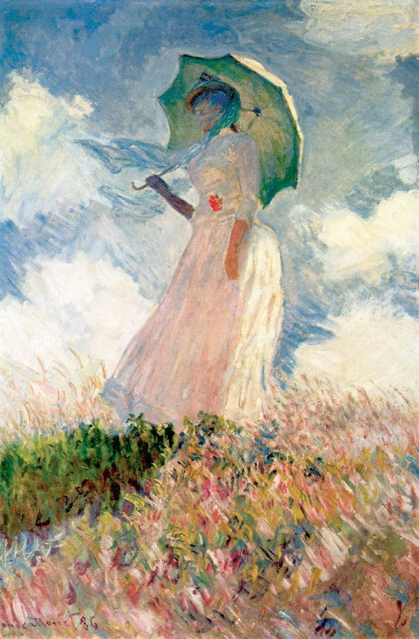 Vrouw met parasol