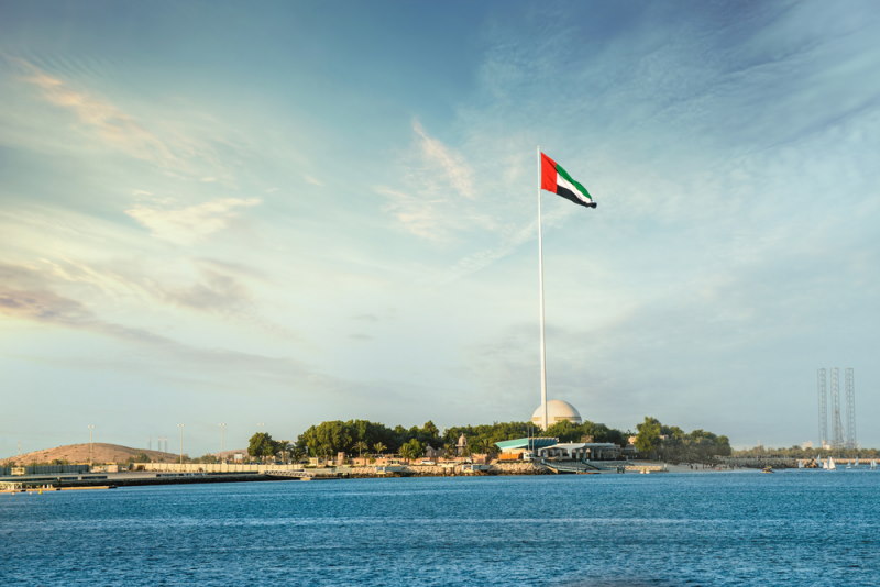 abu dhabi vlaggenmast