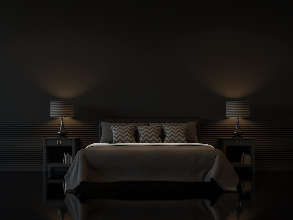 donkere slaapkamer