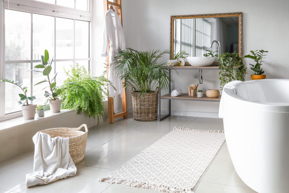 plnanten in badkamer