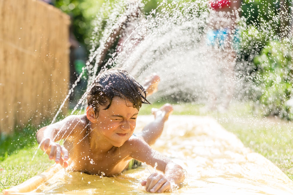 water in de tuin