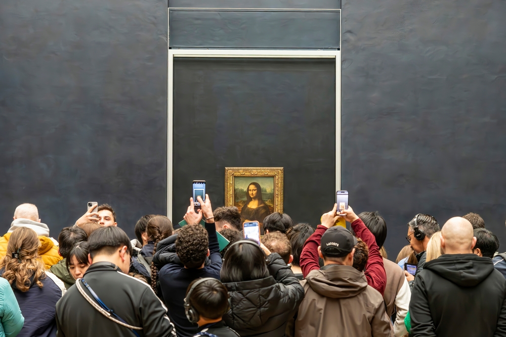 bewaakte mona lisa