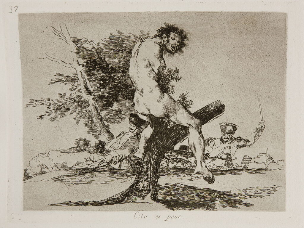 This Is Worse – Francisco Goya 1815 This Is Worse – Francisco Goya 1815