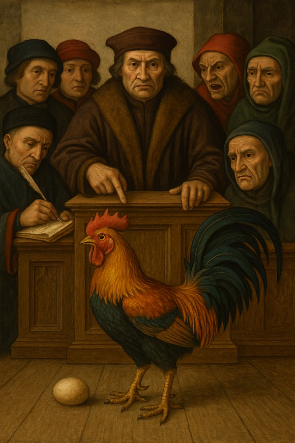 haan die een ei legt