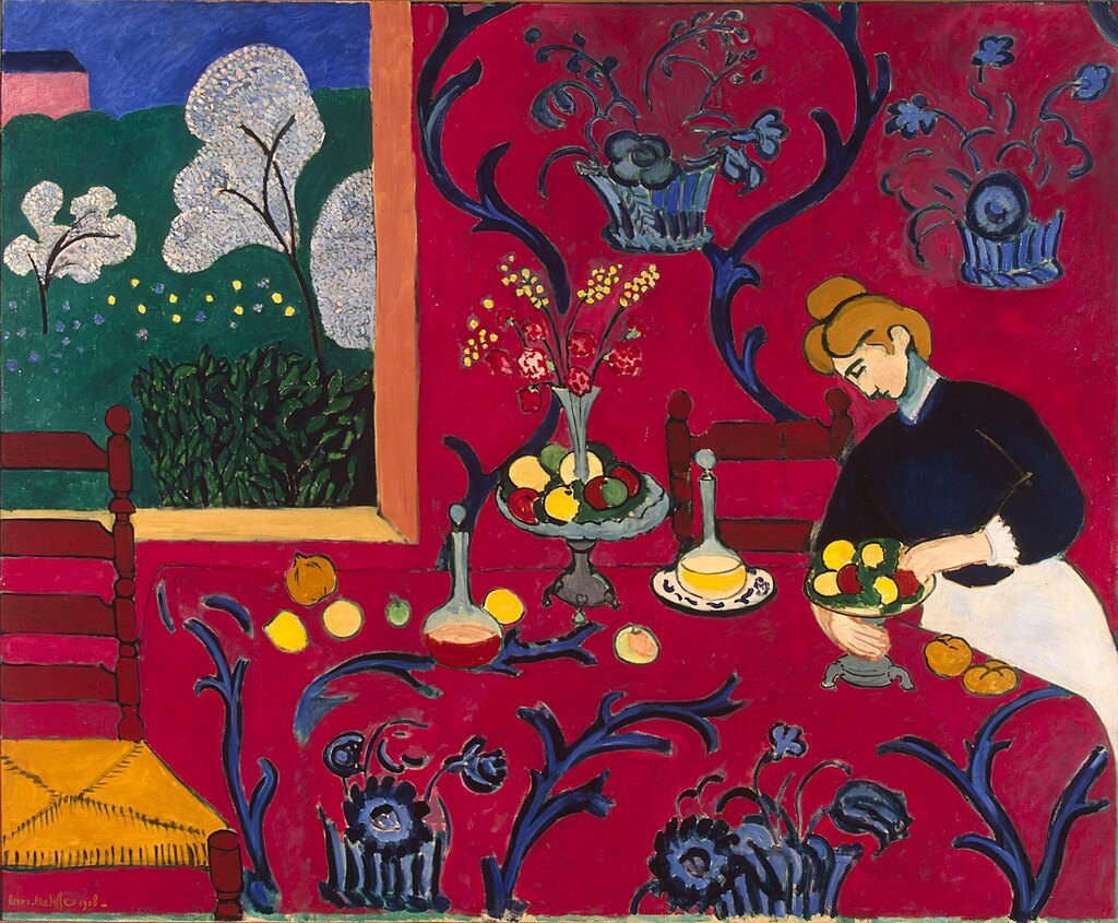 De rode kamer (harmonie in rood)