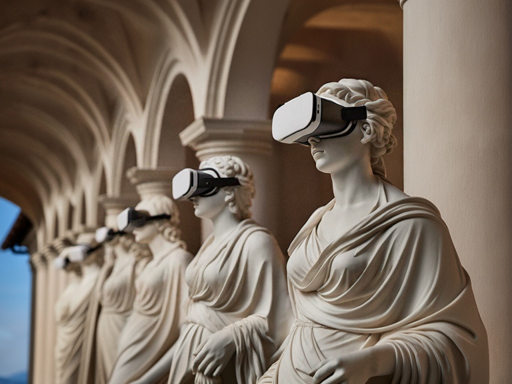 Stone,Carving,3d,Image,Of,Full length,Neoclassical,Statues,With,Virtual