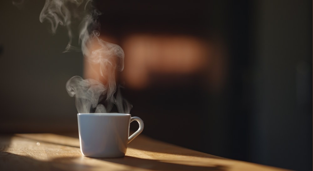 eerste kop koffie