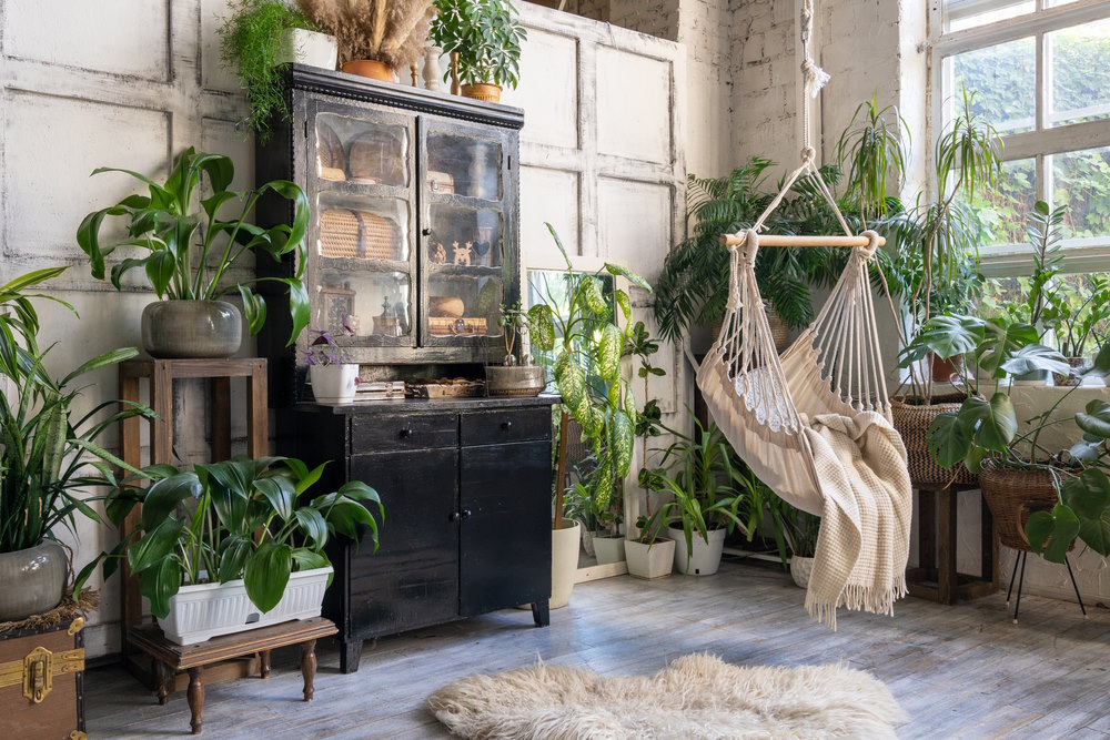 planten in de woonkamer