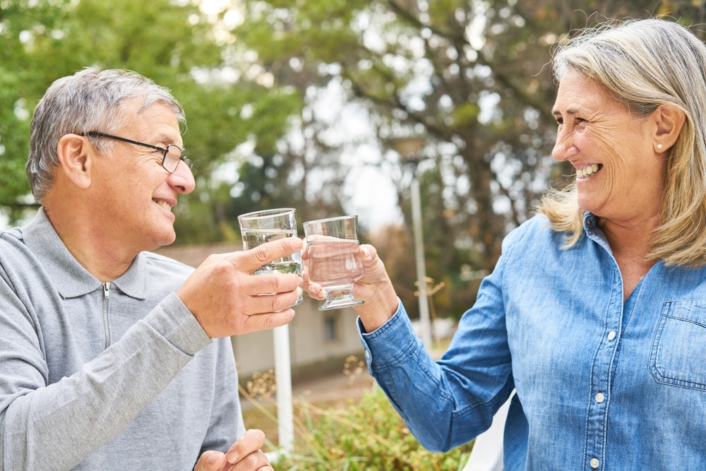 hydrateer met water