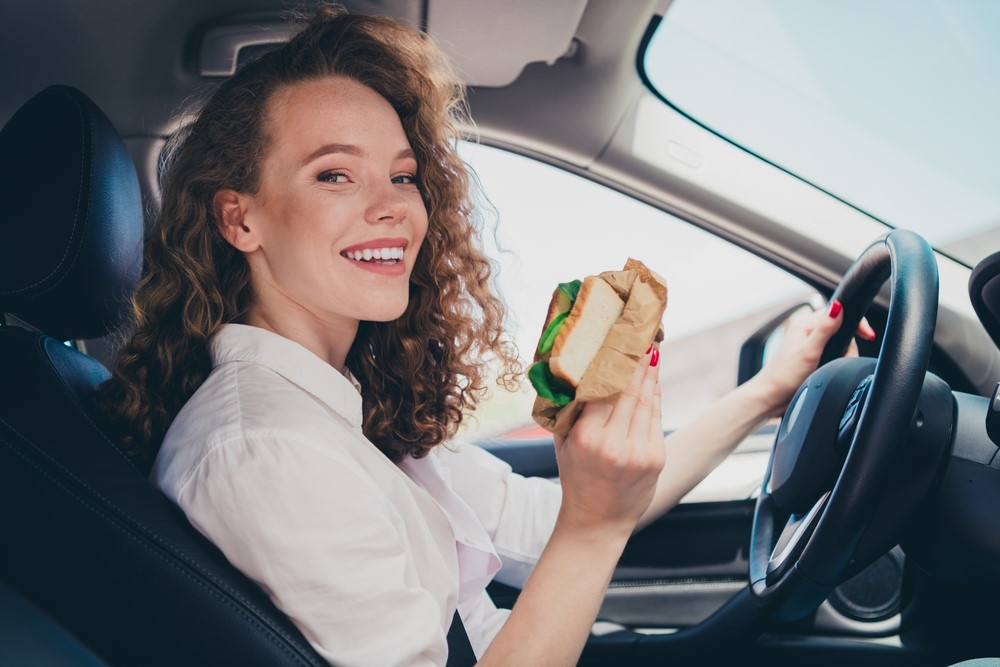 eten in de auto