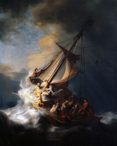 De storm op het meer van Galilea