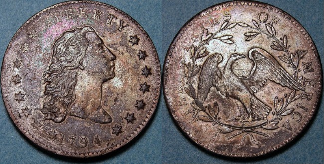 Flowing Hair dollar 1